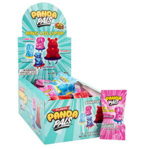 Panda Pals Pop Ring Lollipops 0.53oz 24ct